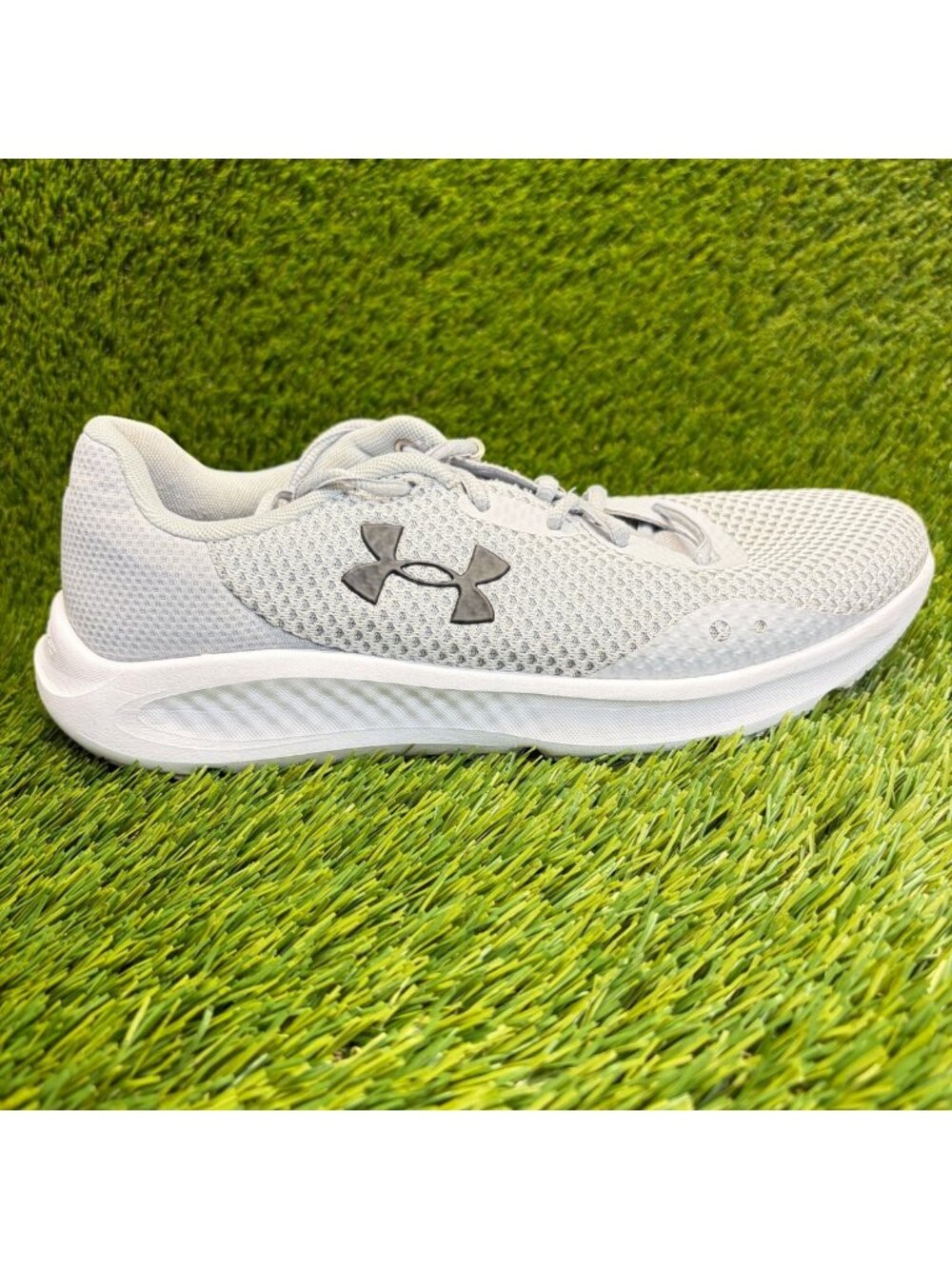 Under Armour Charged Pursuit 3 Womens Size 10 Gray White Running Shoes Sneakers